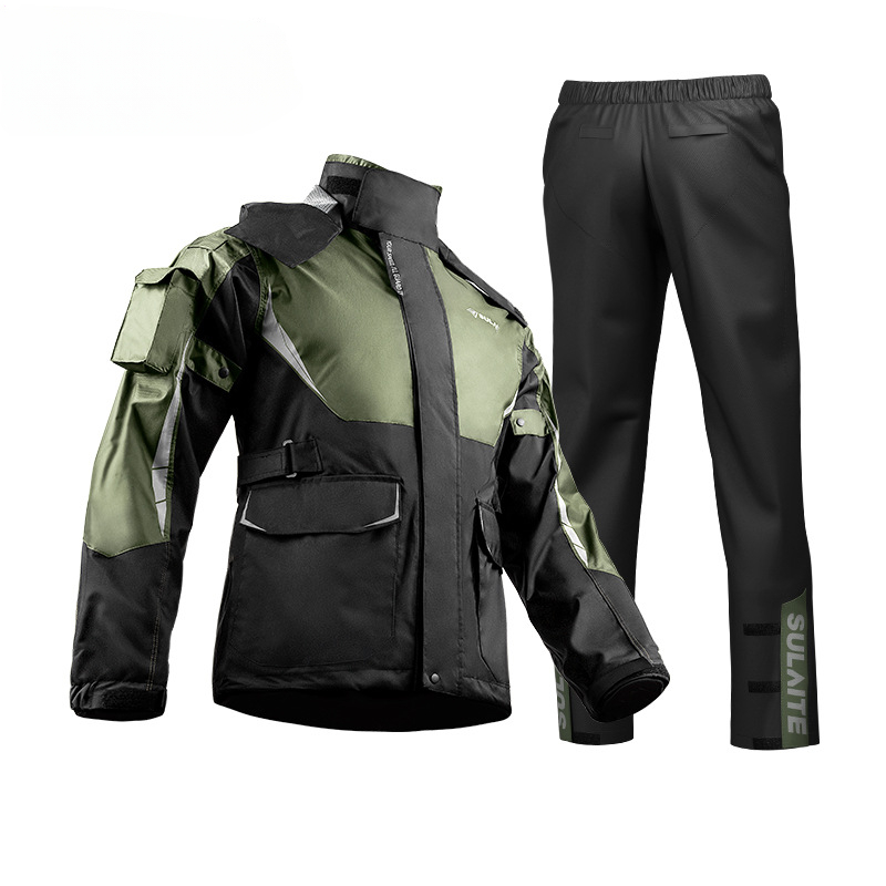 Gearx Motorcycle Jacket - 남녀공용 방수 오토바이 라이더 비옷 세트