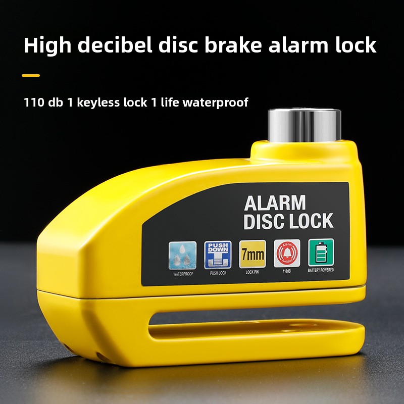 Disc Lock Brake - 자전거 디스크 브레이크 잠금 알람, 전기