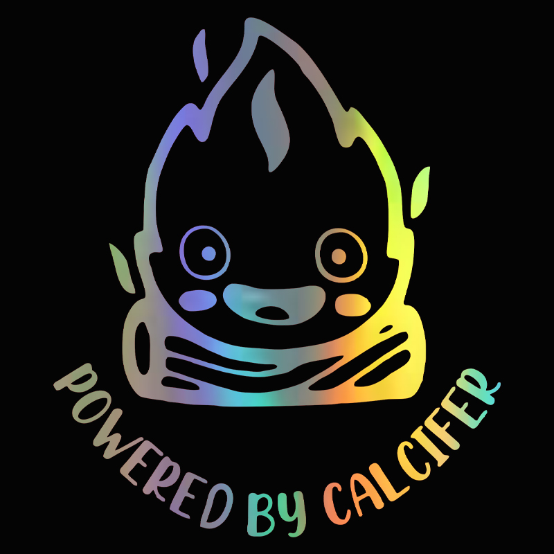 Motorcycle Gear Pattern - Calcifer 연료 탱크 캡 자동차 스티커