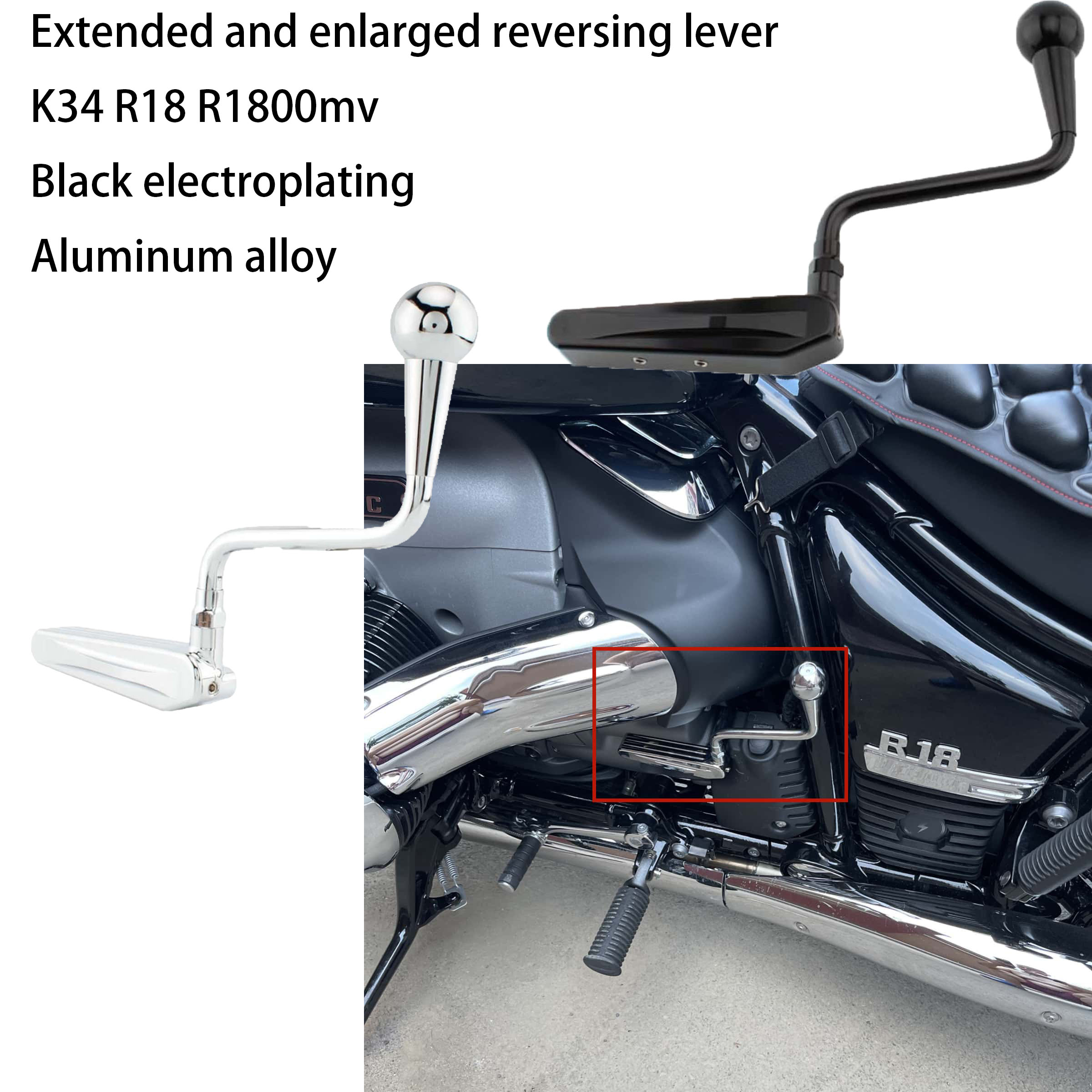 오토바이 확장 및 확대 후진 레버 리버스 기어 CNC  - Motorcycle Gear Lever Extender 리뷰 및 가격