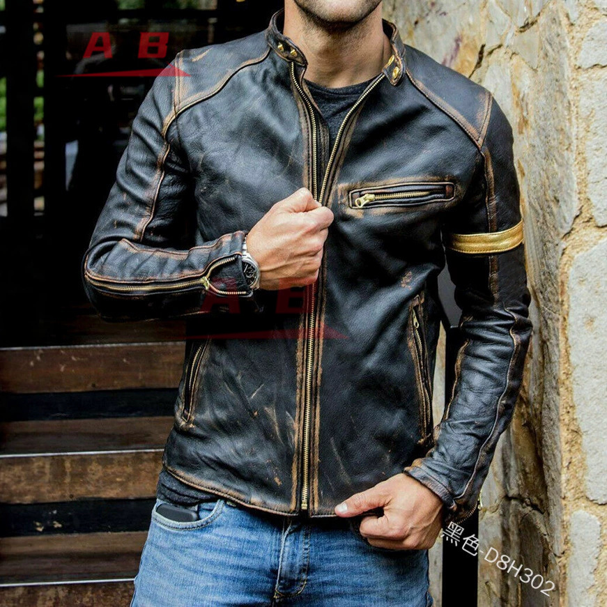오토바이 레트로 가죽 재킷 스트리트웨어 블레이저 캐주얼 - Gearx Motorcycle Jacket 리뷰 및 가격