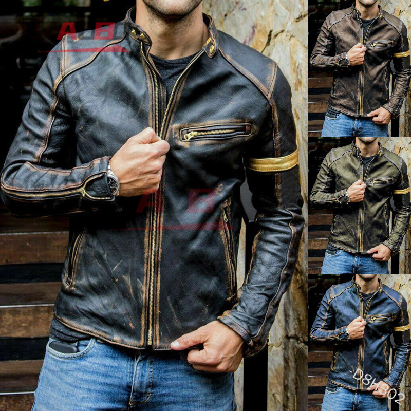 오토바이 레트로 가죽 재킷 스트리트웨어 블레이저 캐주얼 - Gearx Motorcycle Jacket 리뷰 및 가격