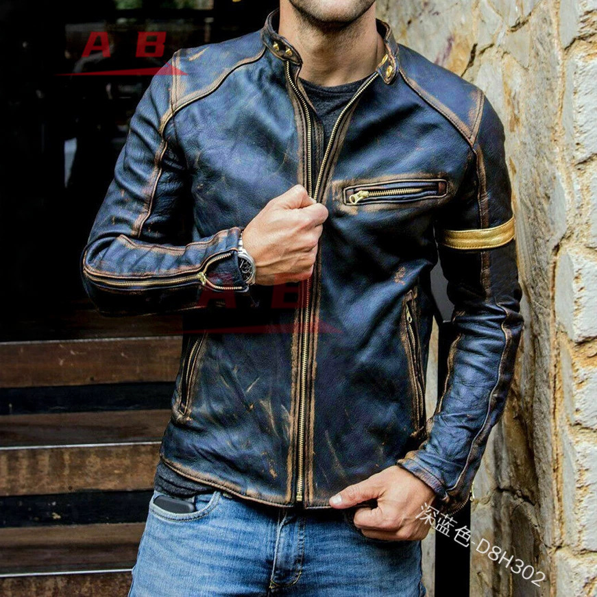 오토바이 레트로 가죽 재킷 스트리트웨어 블레이저 캐주얼 - Gearx Motorcycle Jacket 리뷰 및 가격